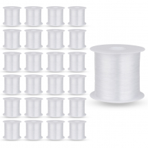 Żyłka Monofilament, Nylon, do Tworzenia Biżuterii, Bezbarwny, 0.3mm, około 80m/szpula, 25 szpul (13WB32170)