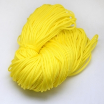 Sznurek Paracord Poliester i Spandex, do Robienia Bransoletek, 7 Żylny, Żółty, 4-5mm, 100m (13WB32249)