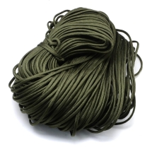 Sznurek Paracord Poliester i Spandex, do Robienia Bransoletek, 7-Żyłowy, Ciemny-Olive, 4-5mm, 100m (13WB32250)