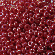 Koraliki Preciosa 33119/98210/10, Nieprzezroczyste Tęczowe, Czerwone, Okrągłe, 50g (3WB3730)