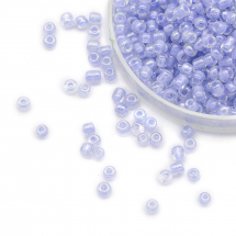 Koraliki Chińskie 12/0, Przezroczysty Błyszczący, Niebieski 112A, Okrągły, 100g (3WB3828)