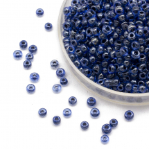 Koraliki Chińskie 12/0, Neonowy Barwiony Wewnątrz, Niebieski 2226, Okrągły, 100g (3WB3831)