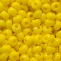 Koraliki 83130 Czeskie Preciosa 10/0, Naturalne Nieprzezroczyste NO, Żółte, Okrągłe, 50g  (3WB1944)