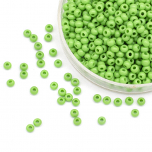 Koraliki 53230 Czeskie Preciosa 10/0, Naturalny Nieprzezroczysty, Zielony, Okrągły, 50g (3WB4369)