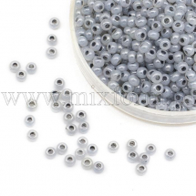 Koralik 37342 Czeskie Preciosa 10/0, Alabaster, Szary, Okrągły, 50g (3WB4411)