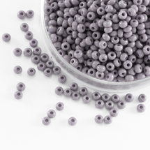 Koraliki Szklane Preciosa, 03121 10/0, Okrągłe, Szare, Solgel Barwione SDC, 50g (3WB4436)