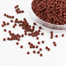 Koraliki Preciosa 33139/13600/10, Nieprzezroczyste Matowe, Brązowe, Okrągłe, 50g (3WB4477)