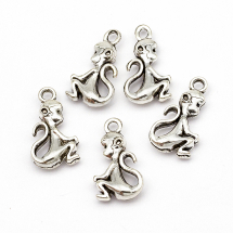 Кулон Мавпа, Метал, Колір: Античне Срібло, Розмір: 20х11х6мм, Отвір 1.5мм, (5WB4530)