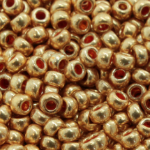 Koraliki Preciosa 33119/18583/10, Solgel Metalik, Złote, Okrągłe, 50g (3WB2356)