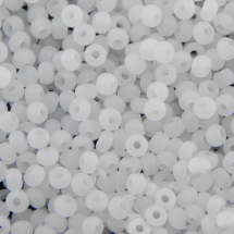 Koraliki Preciosa 33139/02090/10, Naturalne Nieprzezroczyste, Matowe Białe, Okrągłe, 50g (13WB10879)