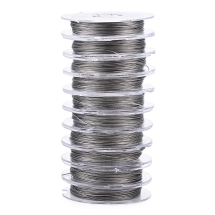 Linka Jubilerska, Stal Nierdzewna, do Tworzenia Biżuterii, 0.38mm, około 10m/szpula 10szpul (13WB32500)