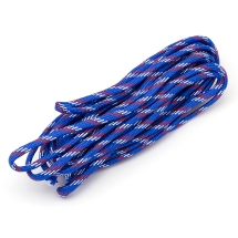 Sznurek Paracord Poliester i Spandex Pasiasty 4mm Kolor: Niebieski 5m (13WB24343)