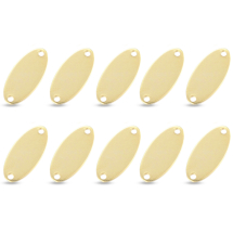 Zawieszka Łącznik Owalny Stal Nierdzewna 17x8x0.8mm Otwór 1.2mm Kolor: Złoty 10szt (13WB16484)