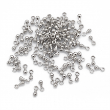 Zawieszka Kropelka, Ozdobna, do Łańcuszka, Koralików i Naszyjników, 7x2.5mm, Otwór 1.5mm, Kolor: Platyna, 100szt (5WB4775)