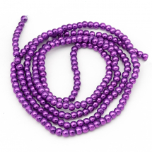 Perła Szkło Błyszczące, 4mm 216szt/86cm/sznur (5WB4888)