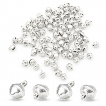 Zawieszki Dzwoneczki, Żelazne, Srebrny, 8x6mm, 100szt (5WB5788)