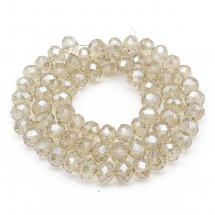 Koraliki Szklane Sztuczny Kryształ Fasetowany 10x7mm 66szt/50cm/sznur (5WB5793)