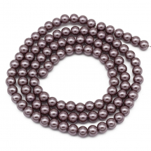 Perła Szklany Lśniący, 4mm 216szt/86cm/sznur (5WB5871)