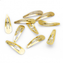 Baza Spinki do Włosów, Stop Metalu, Złoty, 47x13mm, 10szt (5WB6343)