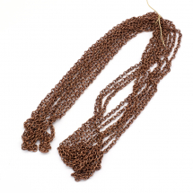 Łańcuszek Kotwiczny, do Rękodzieła i Biżuterii, Żelazne, Niespawany, Miedź, 5x4x1mm, 5m (5WB6534)