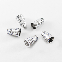 Stożek Nakładki na Koraliki Stop Metalowy 10х7mm Kolor: Antyczne Srebro 20szt/opakowanie (5WB6814)