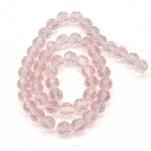 Koraliki Szklane Fasetowany 6mm 50szt/30cm/sznur (5WB7082)