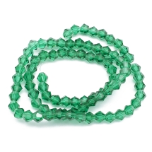 Koraliki Szklane Galwanizacja Fasetowane. Luźne. 4x4mm 80szt/30sm/nić (5WB7105)