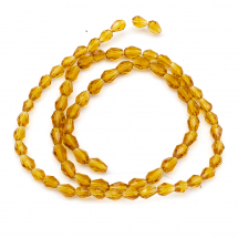 Koraliki Szklane Fasetowany 6x4mm 72szt/43cm/sznur (5WB7113)