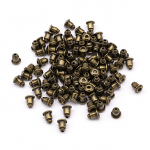 Zaślepki Mosiądz Wewnątrz Silikonowe 6x5mm Otwór 1mm Kolor: Brązowy 100szt (5WB7477)