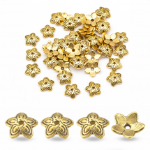 Nakładki na Koraliki Stop Metalowy 11x2,5mm Kolor: Antyczne Złoto 50szt/opakowanie (5WB7598)