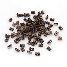 Заглушки для Пуссет, Сережок Залізні, Мідь, 5х3.5мм, Отвір 0.8~1мм, (5WB7642)