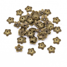 Nakładki na Koraliki Stop Metalowy 11x2,5mm Kolor: Bronze 50szt/opakowanie (5WB7880)