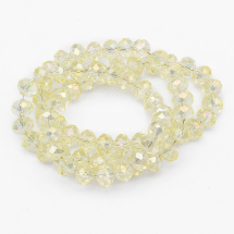 Koraliki Szklane Galwanizacja Fasetowane 8x5mm 70szt/42cm/sznur (5WB7883)