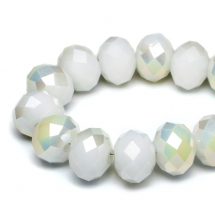 Koraliki Szklane Galwanizacja Fasetowane 8x5mm 72szt/36cm/sznur (5WB7959)