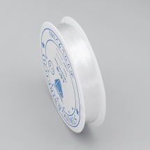 Nić Silikonowa, Elastyczna Gumka, do Tworzenia Biżuterii, Kolor: Bezbarwny, 0.6mm, 10m/szpula (6WB722)