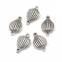 Кулон Повітряна Куля, Метал, Колір: Античне Срібло, Розмір: 21х13х4мм, Отвір 1.5мм, (3WB2158)