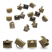 Końcówki Zaciskowe do Taśm Żelazo 8x6x5mm Kolor: Bronze 20szt (3WB2910)