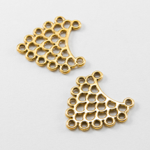 Zawieszka Łącznik Stop Metalu 23x23x1mm Otwór 1mm Kolor: Antyczne Złoto 10szt (3WB3091)