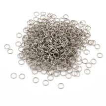 Ogniwka Podwójne Żelazne 5х0.7mm Kolor: Platyna 600szt/50g/opakowanie (3WB3260)