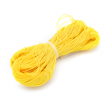 Sznurek Woskowany Poliester 1mm Kolor: Żółty około 80m/wiązka (3WB3492)
