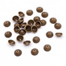 Шапочки для Бусин Металеві, Конус, Колір: Мідь, Розмір: 11х5мм, Отвір 1мм, (3WB5527)