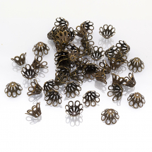 Stożek Nakładki na Koraliki Żelazo 14х9mm Kolor: Bronze 50szt/opakowanie (2WB10127)