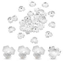 Nakładki na Koraliki Stop Metalowy 11x2,5mm Kolor: Srebrny 30szt/opakowanie (2WB10384)