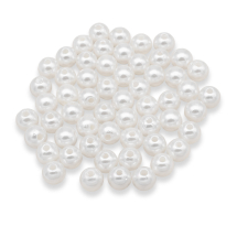 Koraliki Akrylowe Imitacja Perły, Okrągłe, Kremowo-Białe, 10mm, Otwór: 2mm, około 105szt/50g (2WB10385)