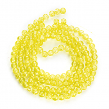 Koraliki Crackle Szkło Luźne. 6mm Lakierowany 126szt/76sm/nić (2WB13434)