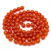 Koraliki Szklane Crackle 10mm 80szt/80cm/sznur (2WB13562)