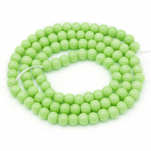 Koraliki Szklane Eko-Farba 4mm 100szt/41cm/sznur (2WB19036)