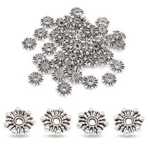 Koraliki Dystansowe, Stop Biżuterii, Antyczne Srebro, 9.5x2mm, 50szt (2WB19169)