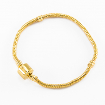 Baza do Eurobransoletki Mosiądz 170x3mm Kolor: Złoty 1szt (2WB19103)