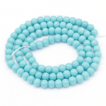 Koraliki Szklane Eko-Farba 4mm 100szt/41cm/sznur (2WB24632)